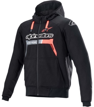 JACKET HOOD CHROME BK/RD 2X