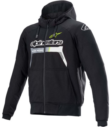 JACKET HOOD CHROME BK/YL XL