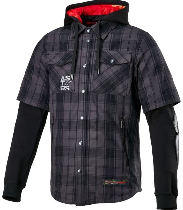 JACKET TARTAN SHIRT GY 3X