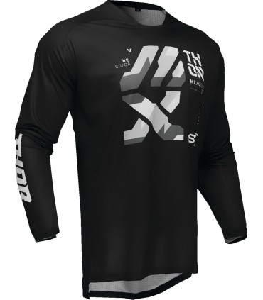 JERSEY LAUNCH BRAVE BK/GY MD