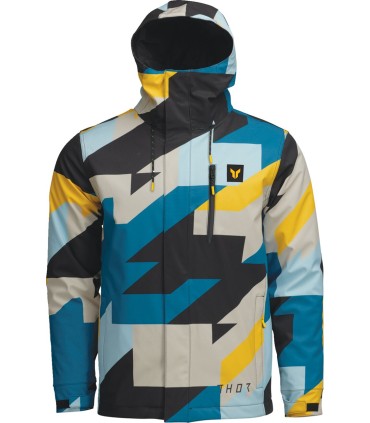 JACKET TOUR BRAVE BL/YL LG