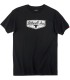 TEE BW SHIELD BLK SM