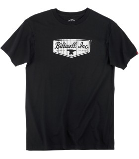 TEE BW SHIELD BLK MED