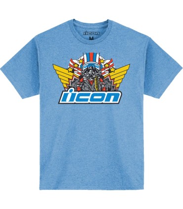 TEE FLYBOY LT HTHR BL MD