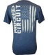 T-SHIRT PC LOGO FLAG HEATHERED