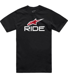 TEE RIDE 4.0 SS BK/WT/RD 2X