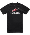 TEE RIDE 4.0 SS BK/WT/RD 2X