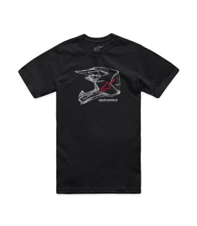 TEE CSF MX HELMET BLK S