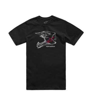 TEE CSF MX HELMET BLK S