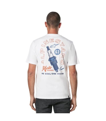 TEE CSF SPARKY WHITE M