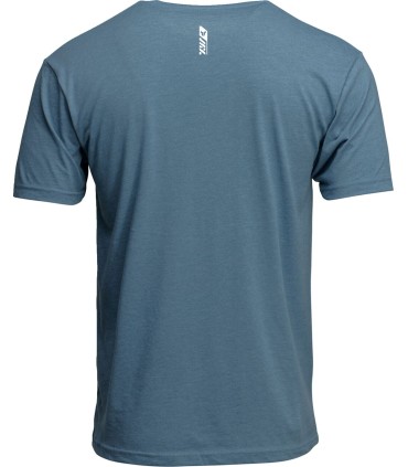 TEE TRAX HEATHER SLATE BLUE XL