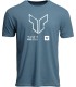 TEE TRAX HEATHER SLATE BLUE XL