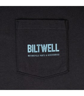 TEE OLD JUNK POCKET BK BK LG