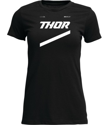 TEE WOMENS BRAVE BLACK MD