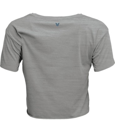 TEE WOMENS CORP HTR GRAY XL