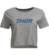 TEE WOMENS CORP HTR GRAY XL