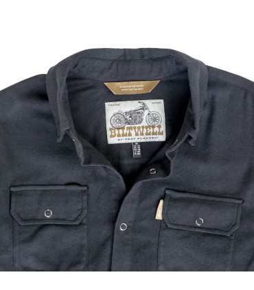 SHIRT FLANNEL HI TEST BLACK SM