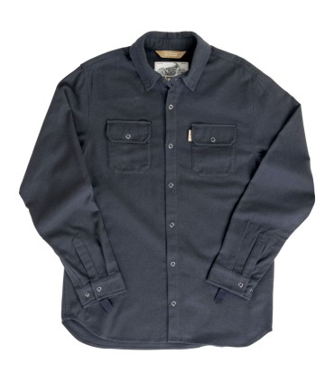 SHIRT FLANNEL HI TEST BLACK SM