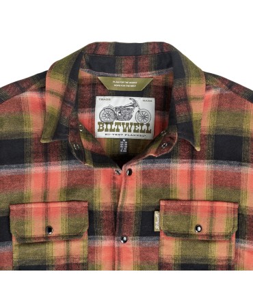 SHIRT FLANNEL HI TEST RUST SM