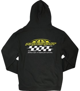 ZIP HOODY RACER BLK SM