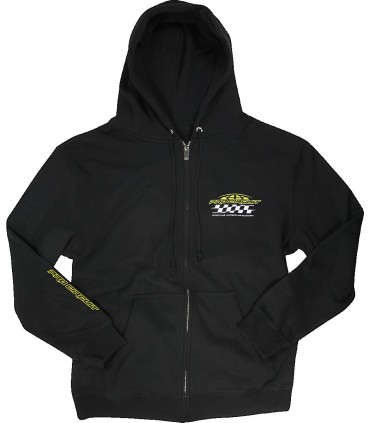 ZIP HOODY RACER BLK SM