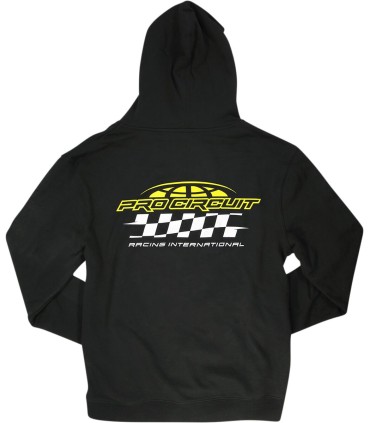 ZIP HOODY RACER BLK 3XL