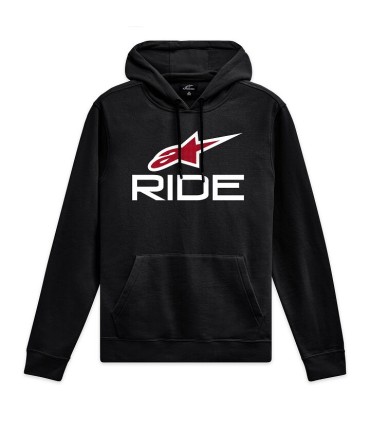 HOODIE RIDE 4 BK/W/RD S
