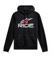 HOODIE RIDE 4 BK/W/RD S