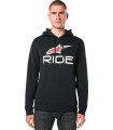 HOODIE RIDE 4.0 P/O BK/RD/WT M