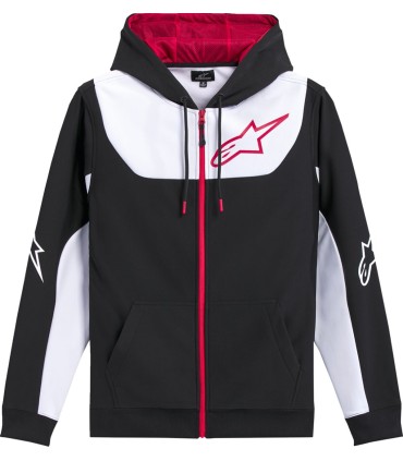HOODIE ZIP SESSIONS V3 BLK/WHT