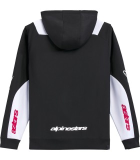 HOODIE ZIP SESSIONS V3 BLK/WHT
