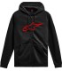 HOODIE ZIP AGELESS V3 BLK/RD L