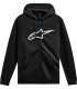 HOODIE ZIP AGELESS V3 BLK/WHT 