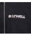HOODIE BOLTS ZIP BLACK SM