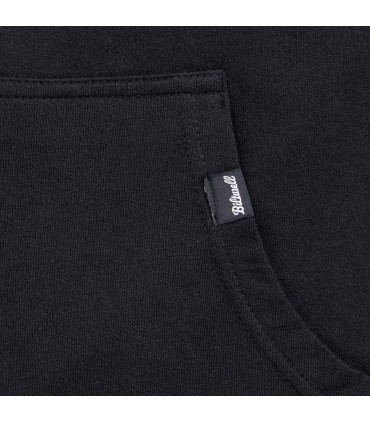 HOODIE BOLTS ZIP BLACK MD