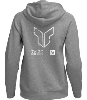 HOODIE WOMENS TRAX HTR GY LG