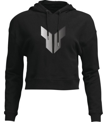 HOODIE WOMEN CROP NOISE BK LG