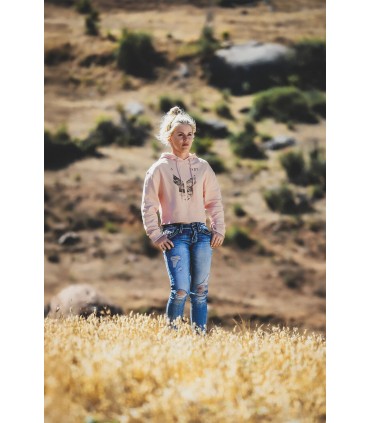 HOODIE WOMEN CROP ICONIC PK XL