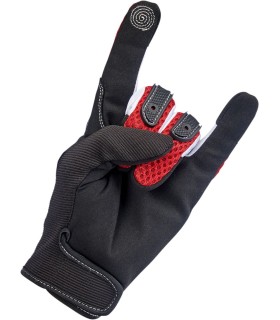 GLOVES ANZA RED/BLK LG