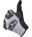 GLOVES ANZA WHT/BLK LG