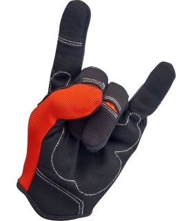 GLOVES MOTO ORG/BLK SM