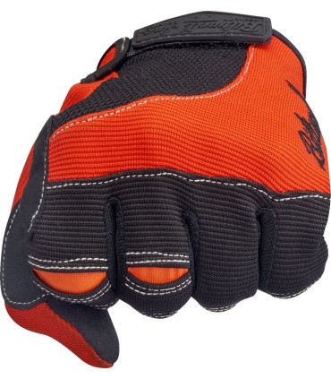 GLOVES MOTO ORG/BLK SM