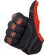 GLOVES MOTO ORG/BLK LG