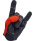 GLOVES MOTO ORG/BLK LG