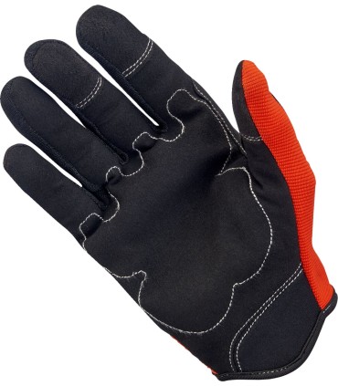 GLOVES MOTO ORG/BLK LG