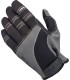 GLOVES MOTO GRY/BLK SM
