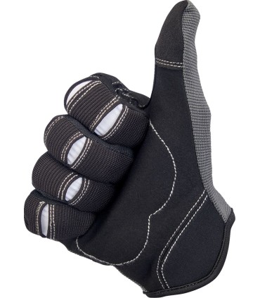 GLOVES MOTO GRY/BLK SM