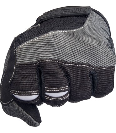 GLOVES MOTO GRY/BLK LG