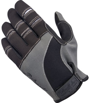 GLOVES MOTO GRY/BLK LG