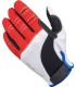 GLOVES MOTO RD/WH/BL MD